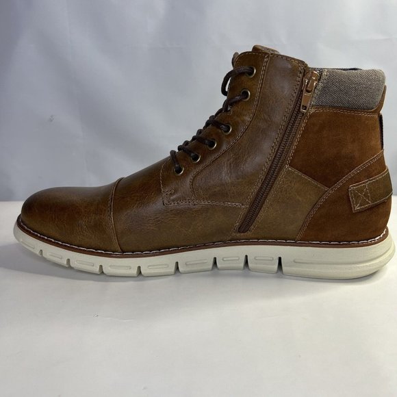 Bruno Marc Men’s Cap Toe Combat Dress Casual Lace Up...